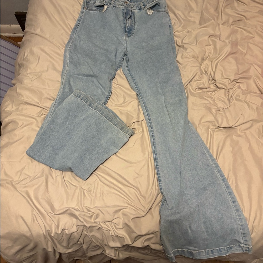 Forever 21 Light Blue Flare Jeans